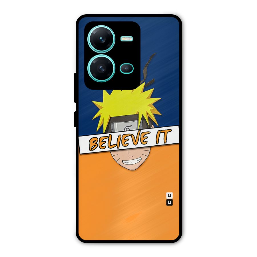 Naruto Believe It Metal Back Case for Vivo V25