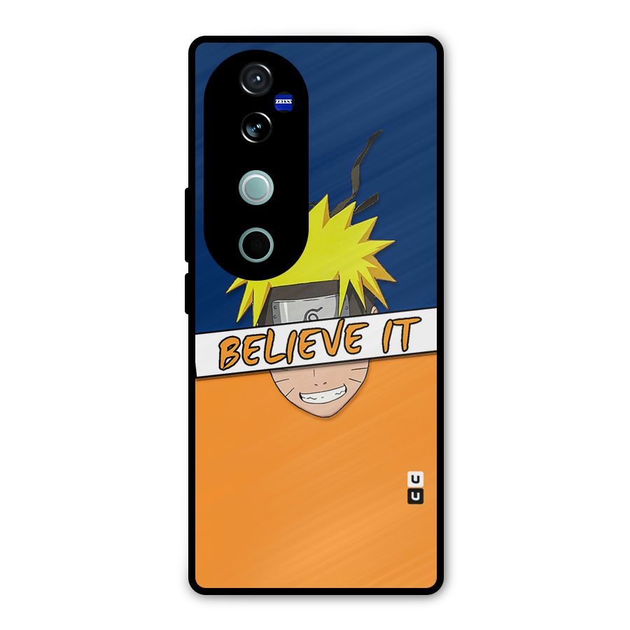 Naruto Believe It Metal Back Case for Vivo V40