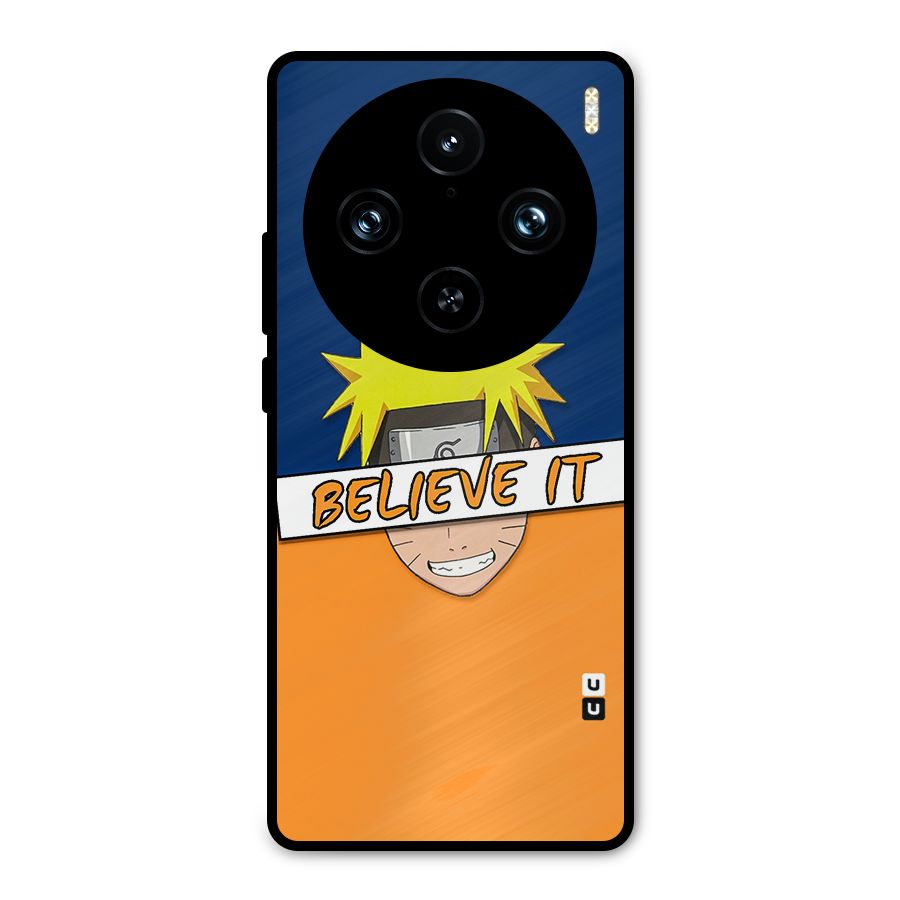 Naruto Believe It Metal Back Case for Vivo X100 Pro