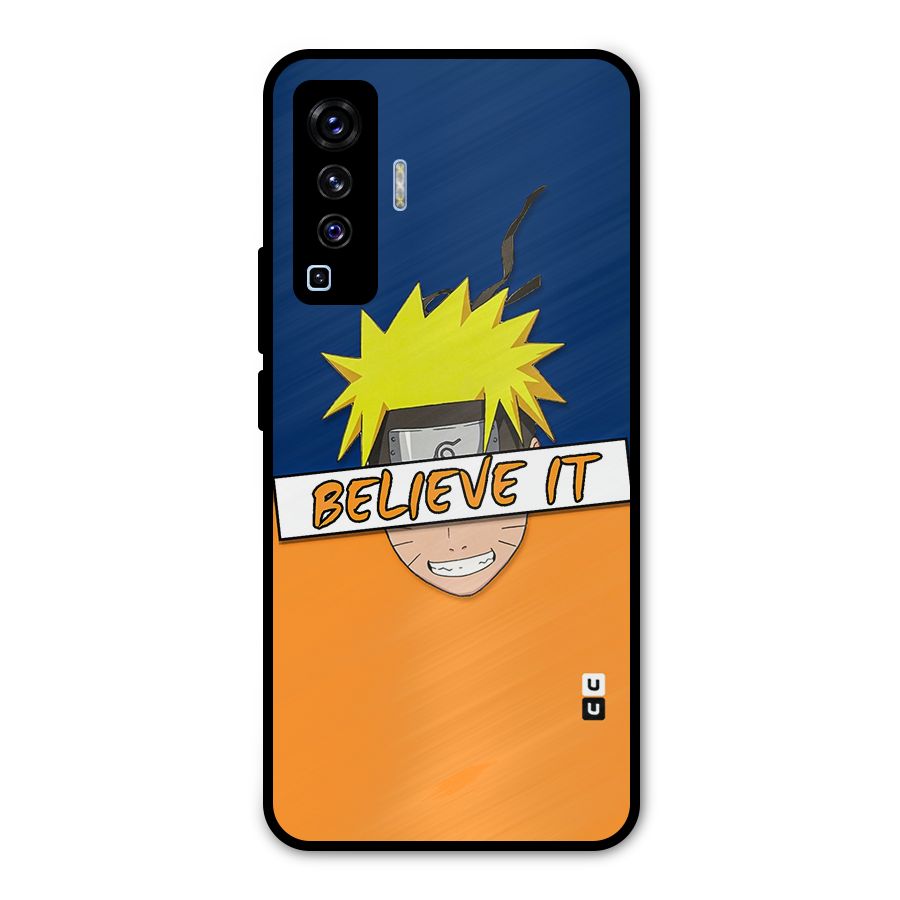 Naruto Believe It Metal Back Case for Vivo X50