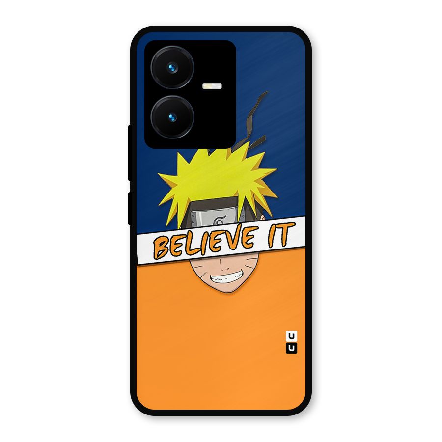 Naruto Believe It Metal Back Case for Vivo Y22