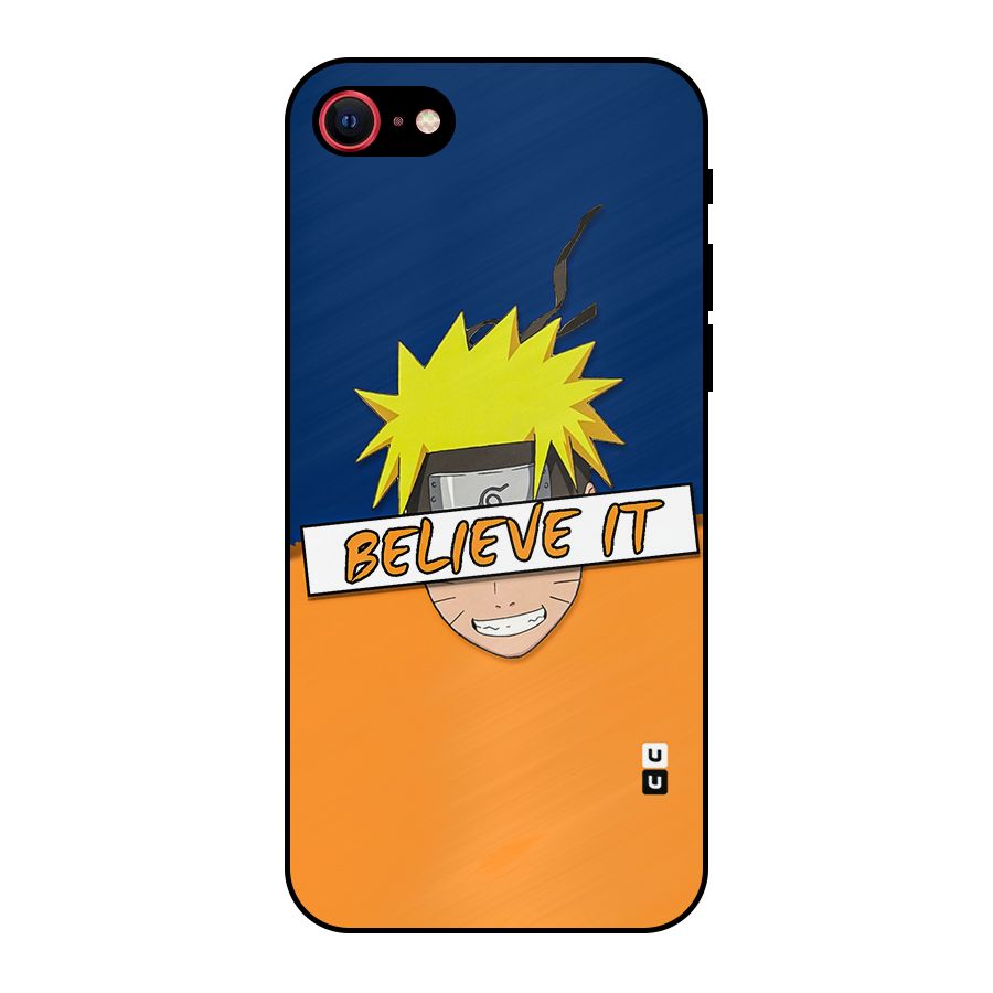Naruto Believe It Metal Back Case for iPhone 7