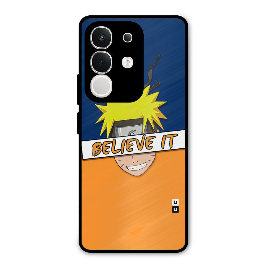 Naruto Believe It Metal Back Case for iQOO Z10x