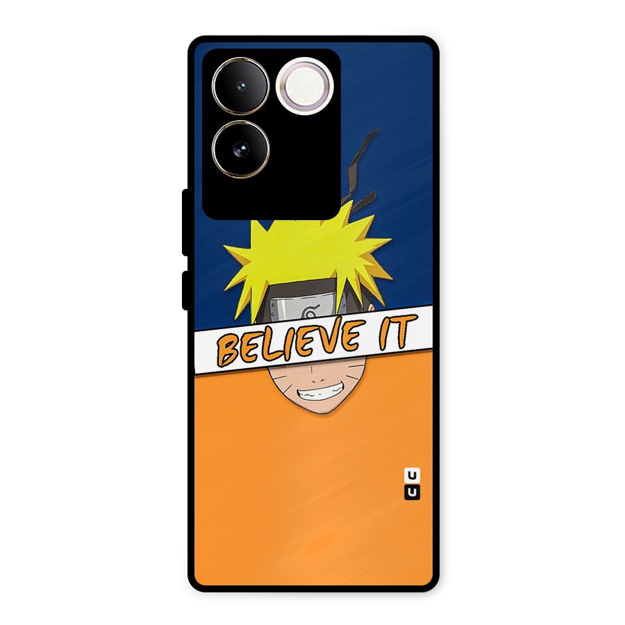 Naruto Believe It Metal Back Case for iQOO Z7 Pro