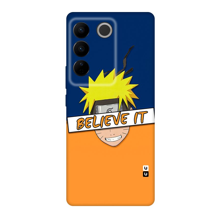 Naruto Believe It Original Polycarbonate Back Case for Vivo V27