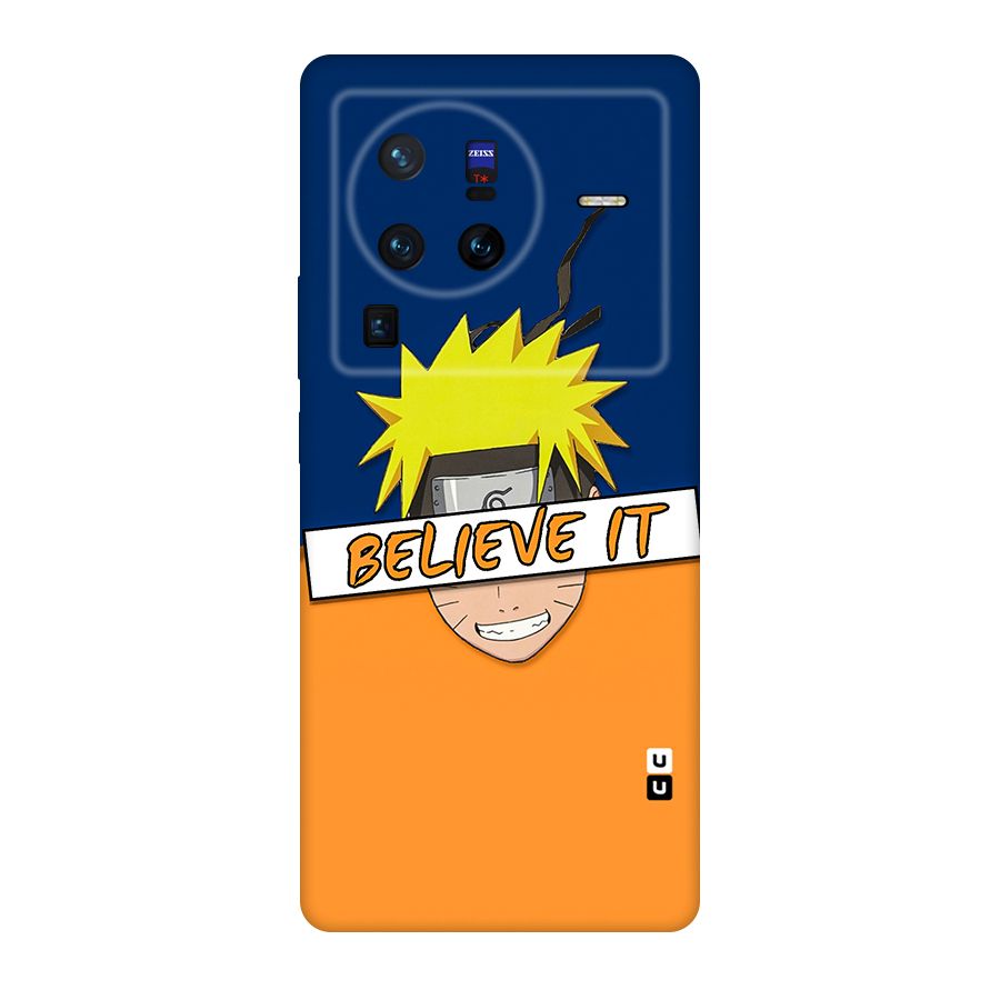 Naruto Believe It Original Polycarbonate Back Case for Vivo X80