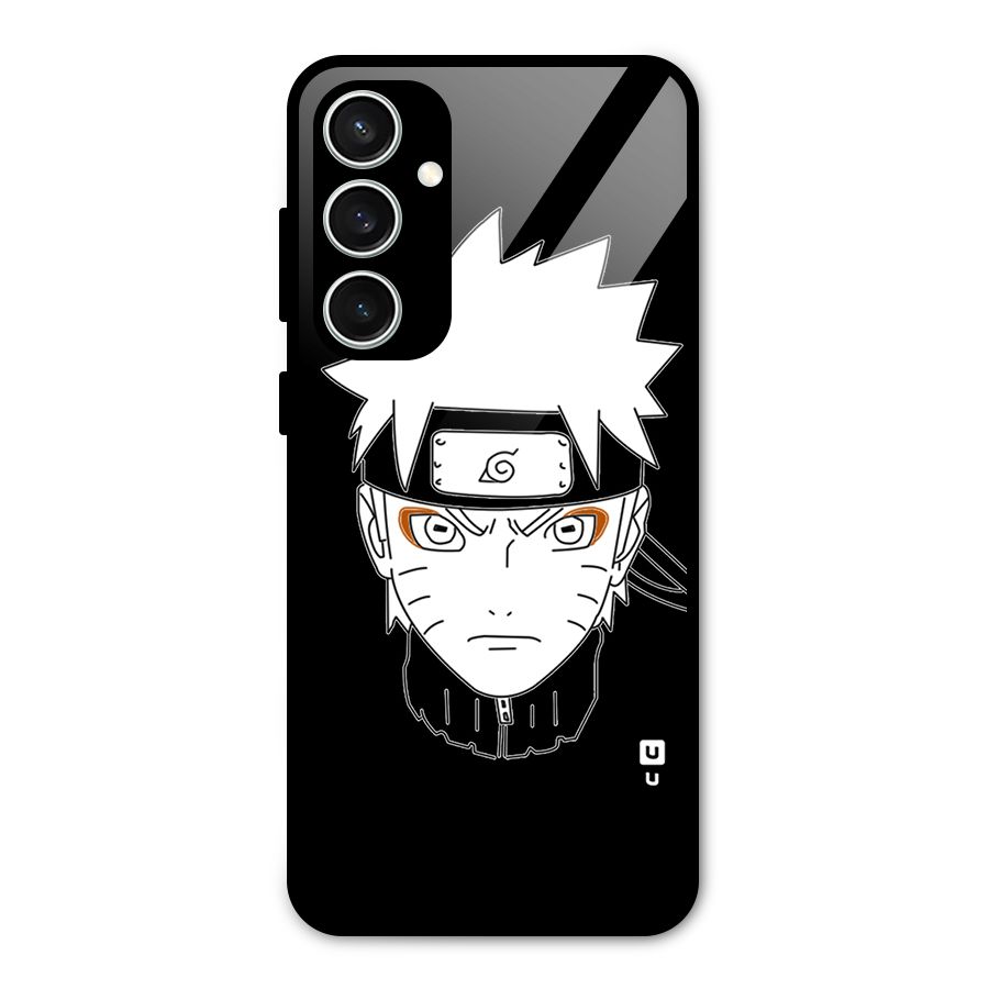 Naruto Black and White Art Glass Back Case for Galaxy S23 FE