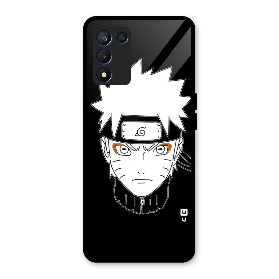 Naruto Black and White Art Glass Back Case for Realme 9 5G Speed