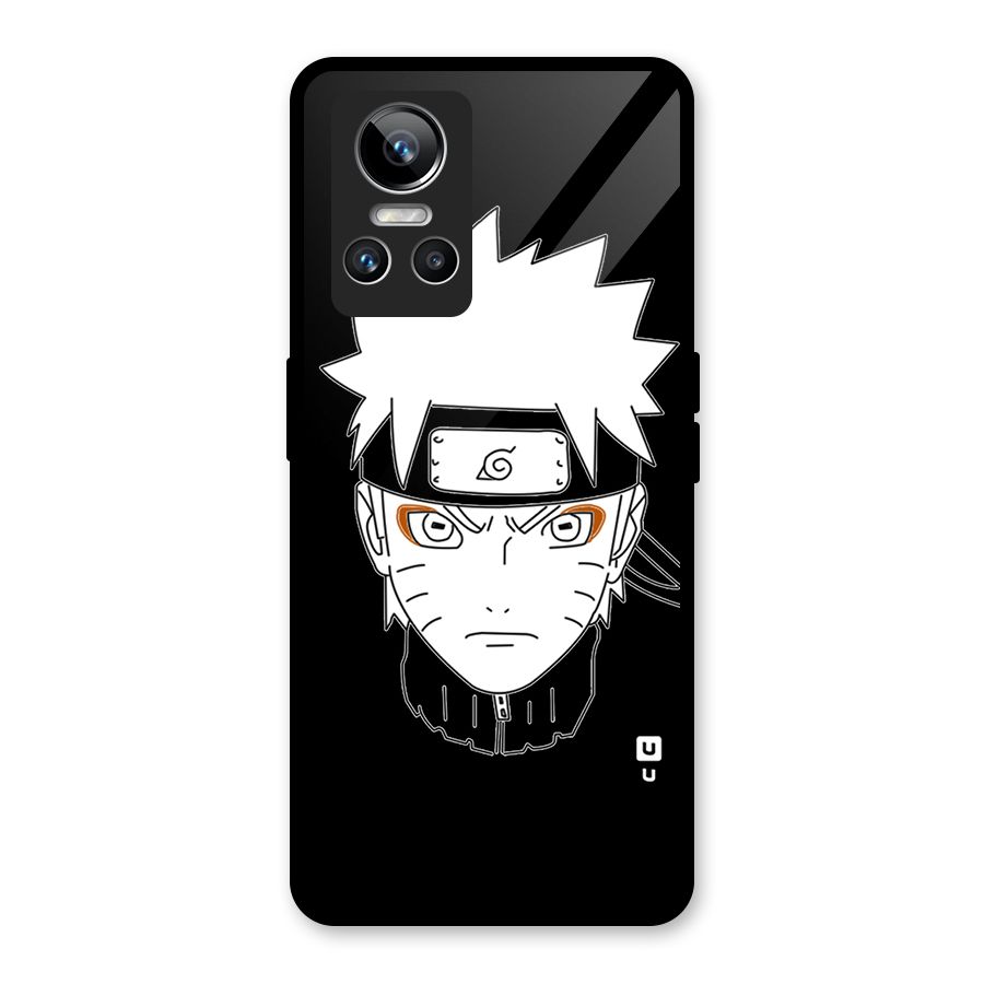 Naruto Black and White Art Glass Back Case for Realme GT Neo 3