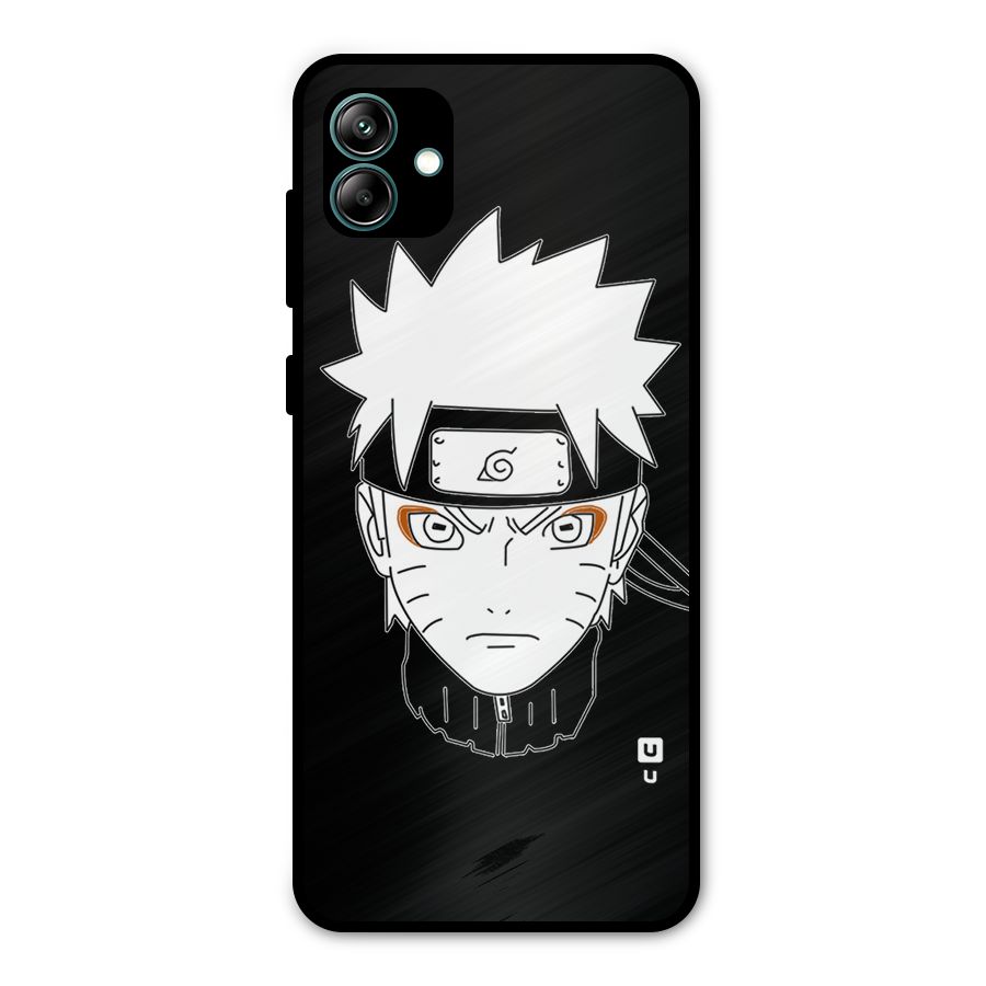 Naruto Black and White Art Metal Back Case for Galaxy A04