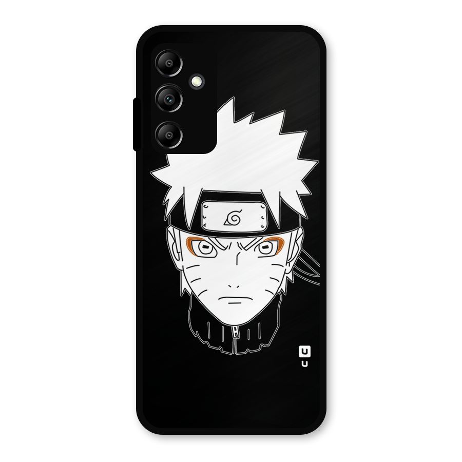 Naruto Black and White Art Metal Back Case for Galaxy A14 5G