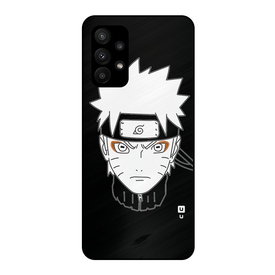 Naruto Black and White Art Metal Back Case for Galaxy A23
