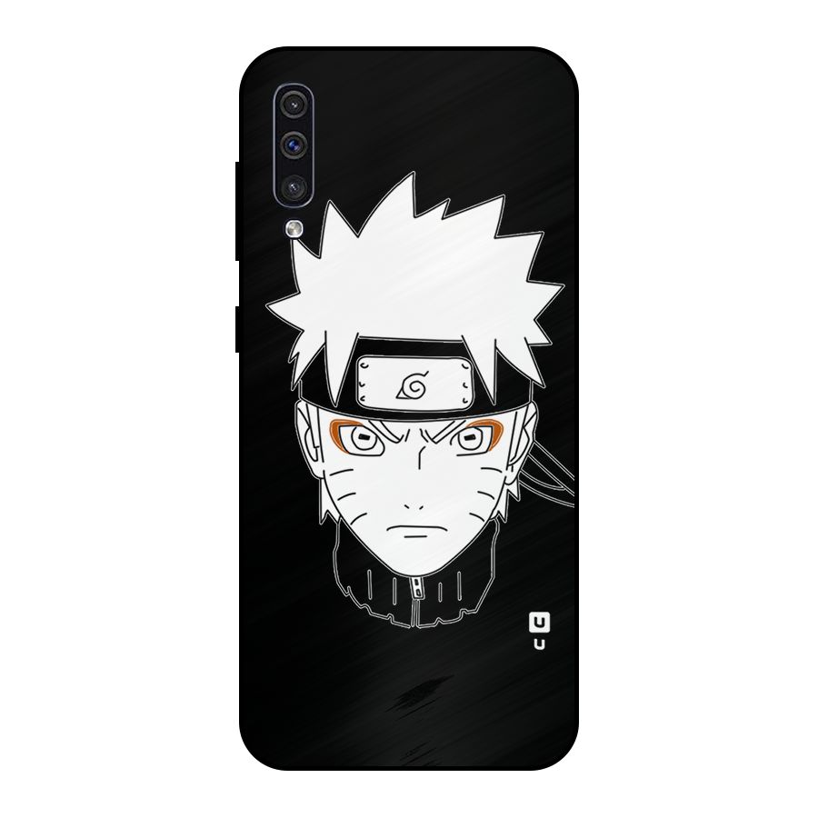 Naruto Black and White Art Metal Back Case for Galaxy A30s