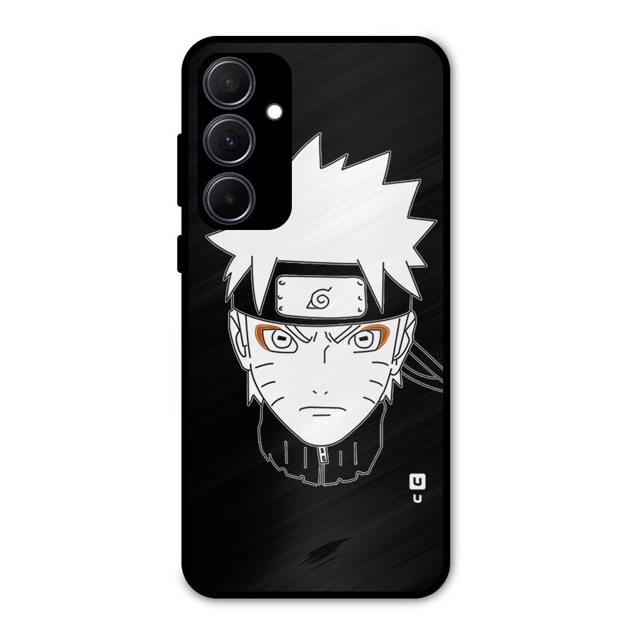 Naruto Black and White Art Metal Back Case for Galaxy A35