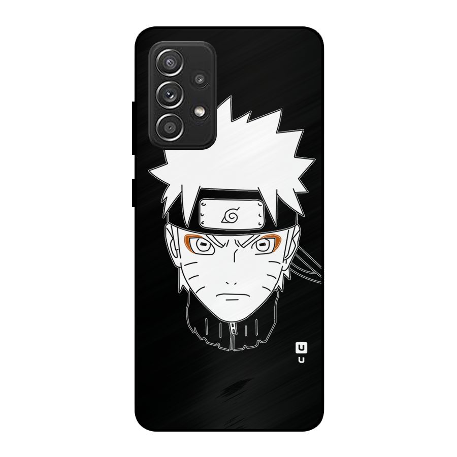Naruto Black and White Art Metal Back Case for Galaxy A52