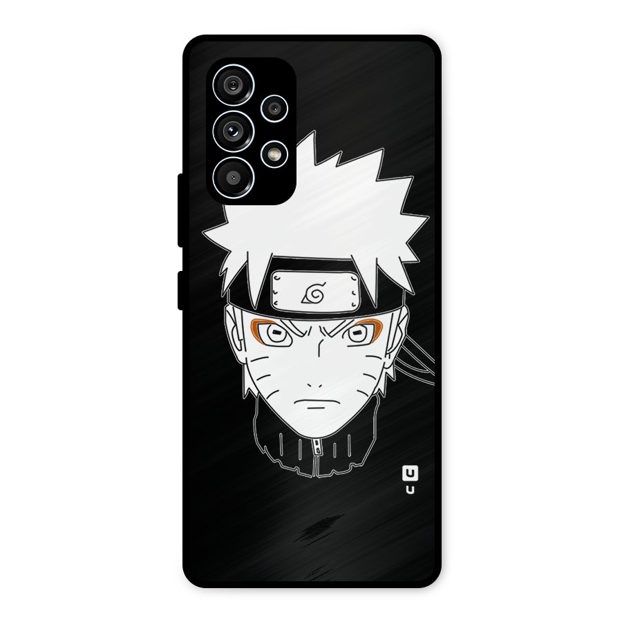 Naruto Black and White Art Metal Back Case for Galaxy A53 5G