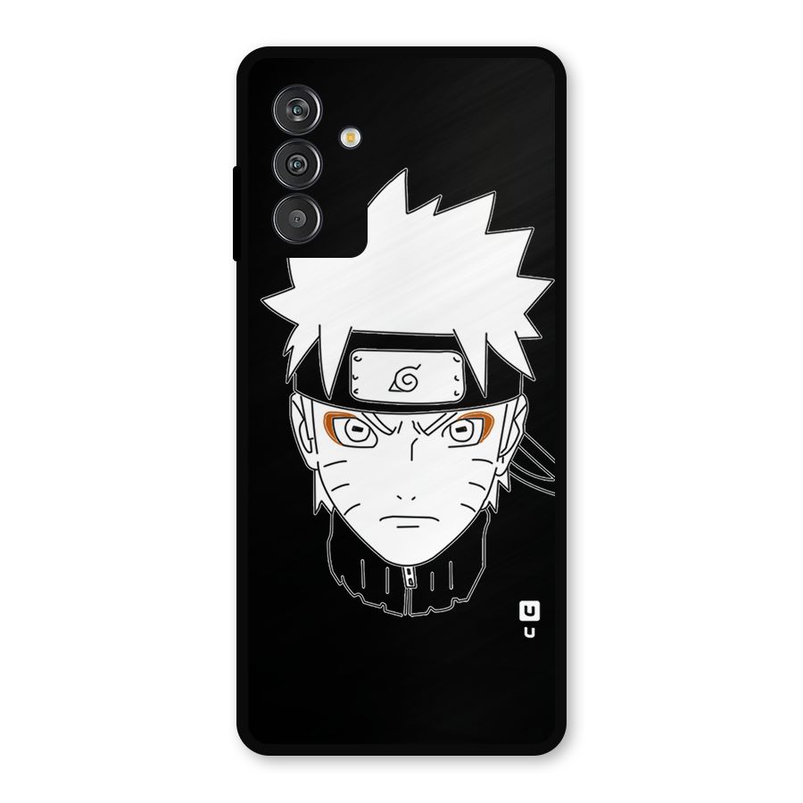 Naruto Black and White Art Metal Back Case for Galaxy F13