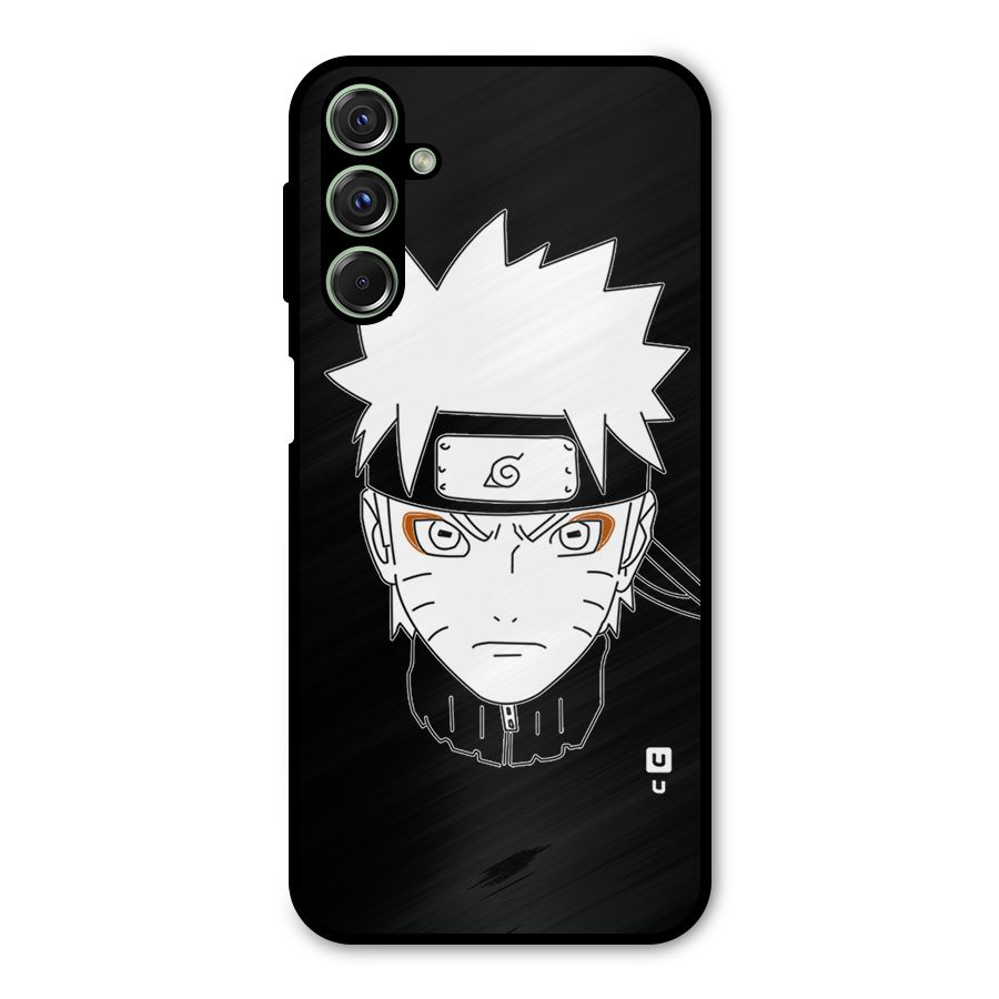 Naruto Black and White Art Metal Back Case for Galaxy F34