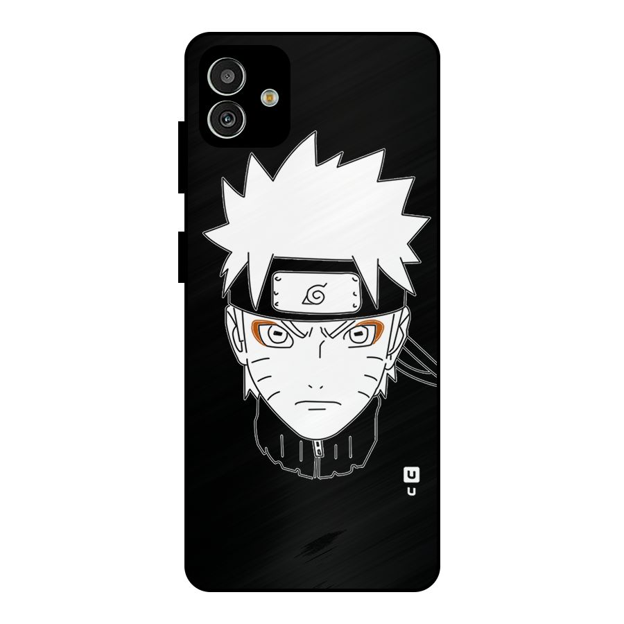 Naruto Black and White Art Metal Back Case for Galaxy M13 5G