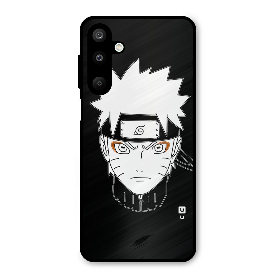 Naruto Black and White Art Metal Back Case for Galaxy M16
