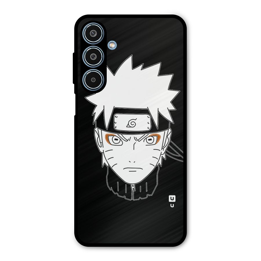 Naruto Black and White Art Metal Back Case for Galaxy M35