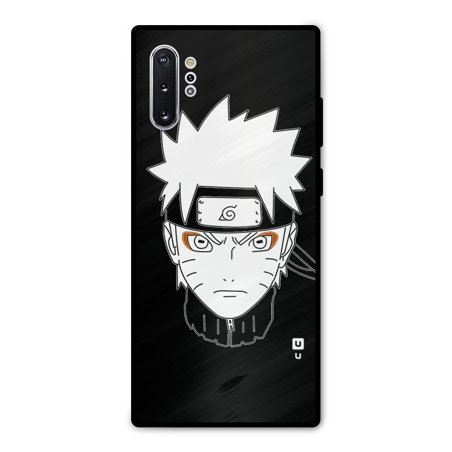 Naruto Black and White Art Metal Back Case for Galaxy Note 10 Plus