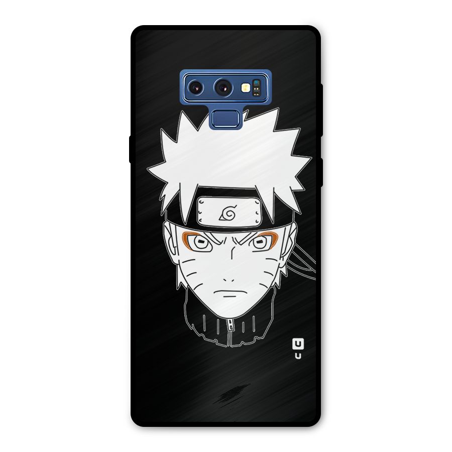 Naruto Black and White Art Metal Back Case for Galaxy Note 9