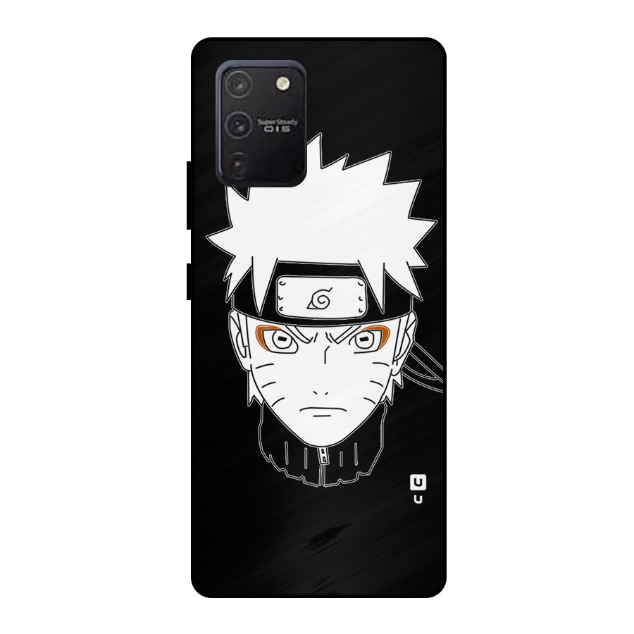 Naruto Black and White Art Metal Back Case for Galaxy S10 Lite