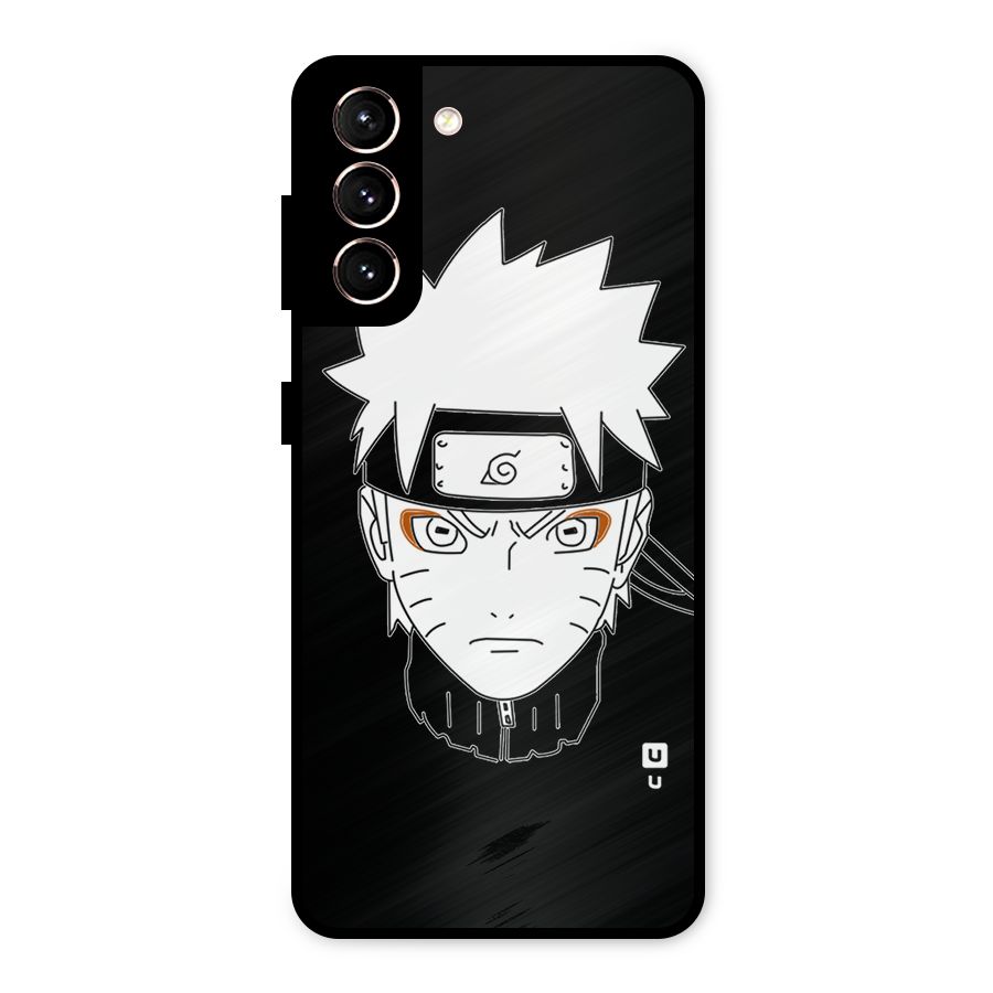 Naruto Black and White Art Metal Back Case for Galaxy S21 5G