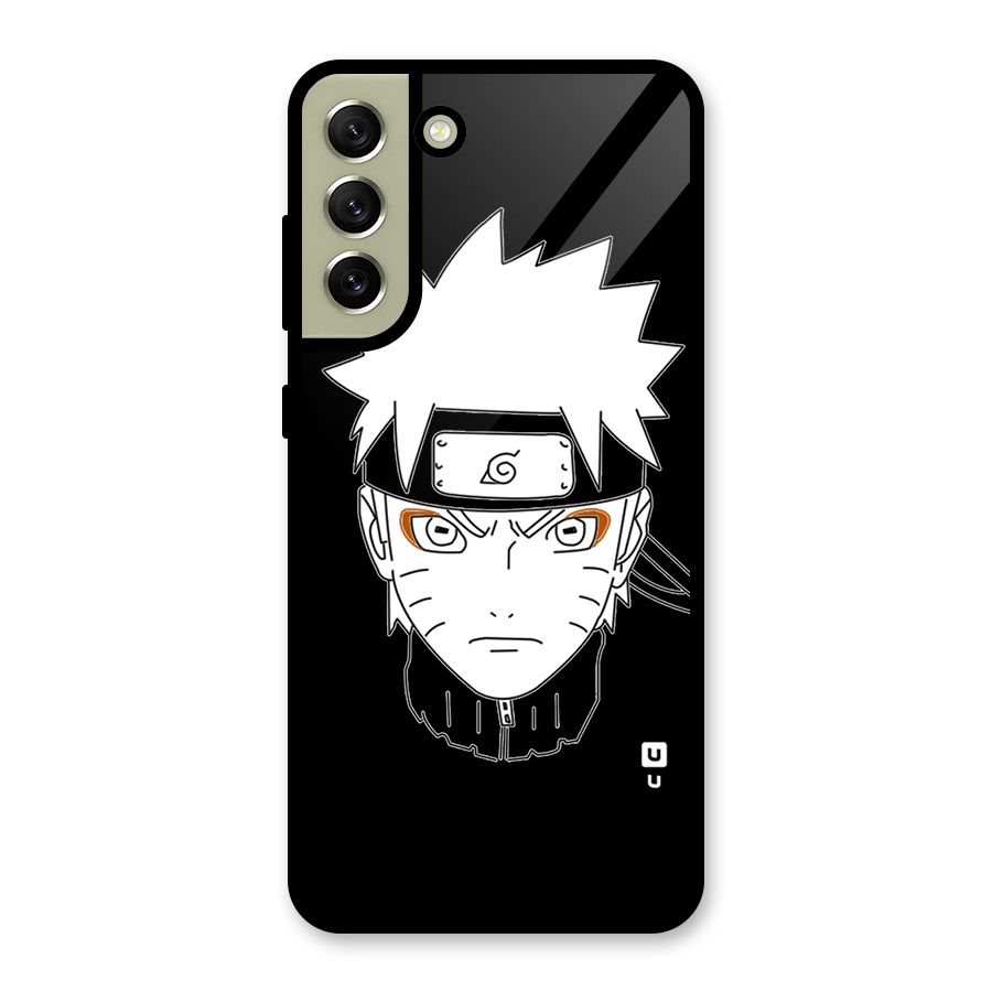 Naruto Black and White Art Metal Back Case for Galaxy S21 FE 5G (2023)