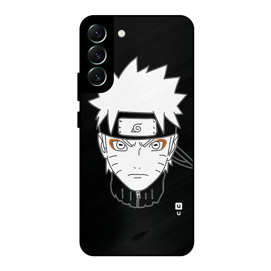 Naruto Black and White Art Metal Back Case for Galaxy S22 Plus 5G