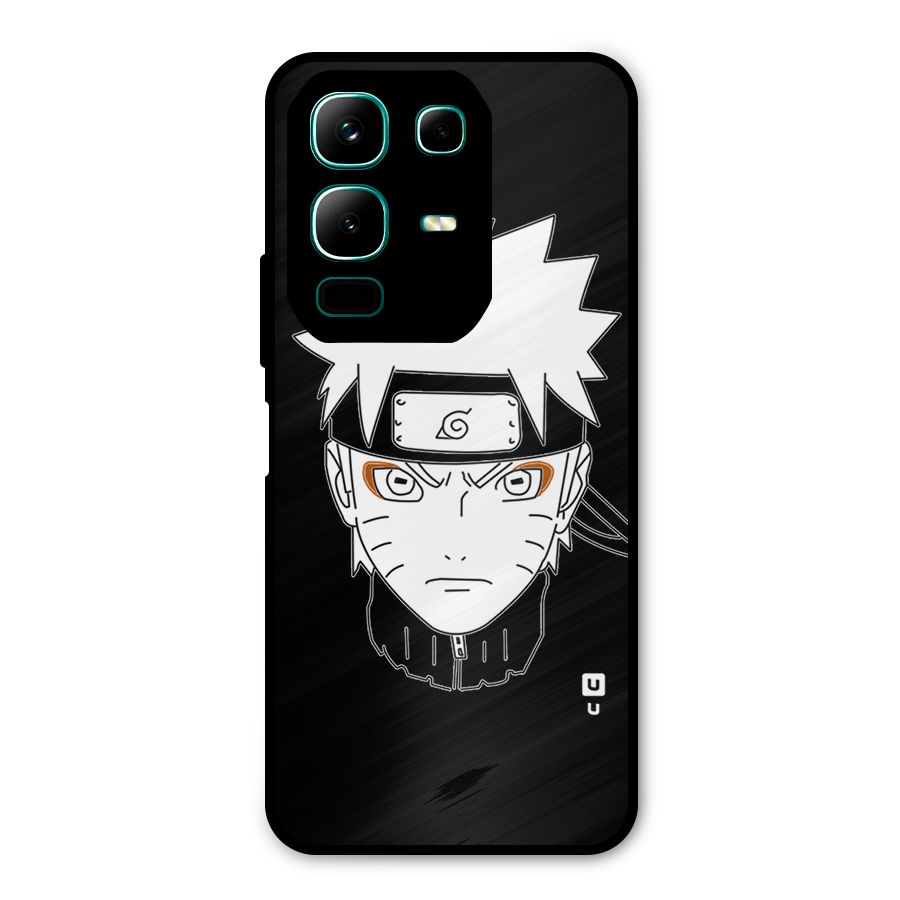 Naruto Black and White Art Metal Back Case for Infinix Note 50x
