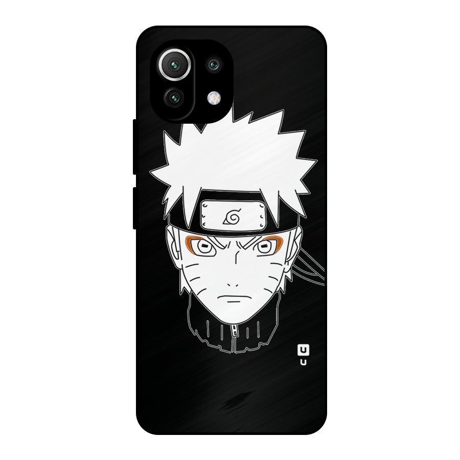 Naruto Black and White Art Metal Back Case for Mi 11 Lite NE 5G