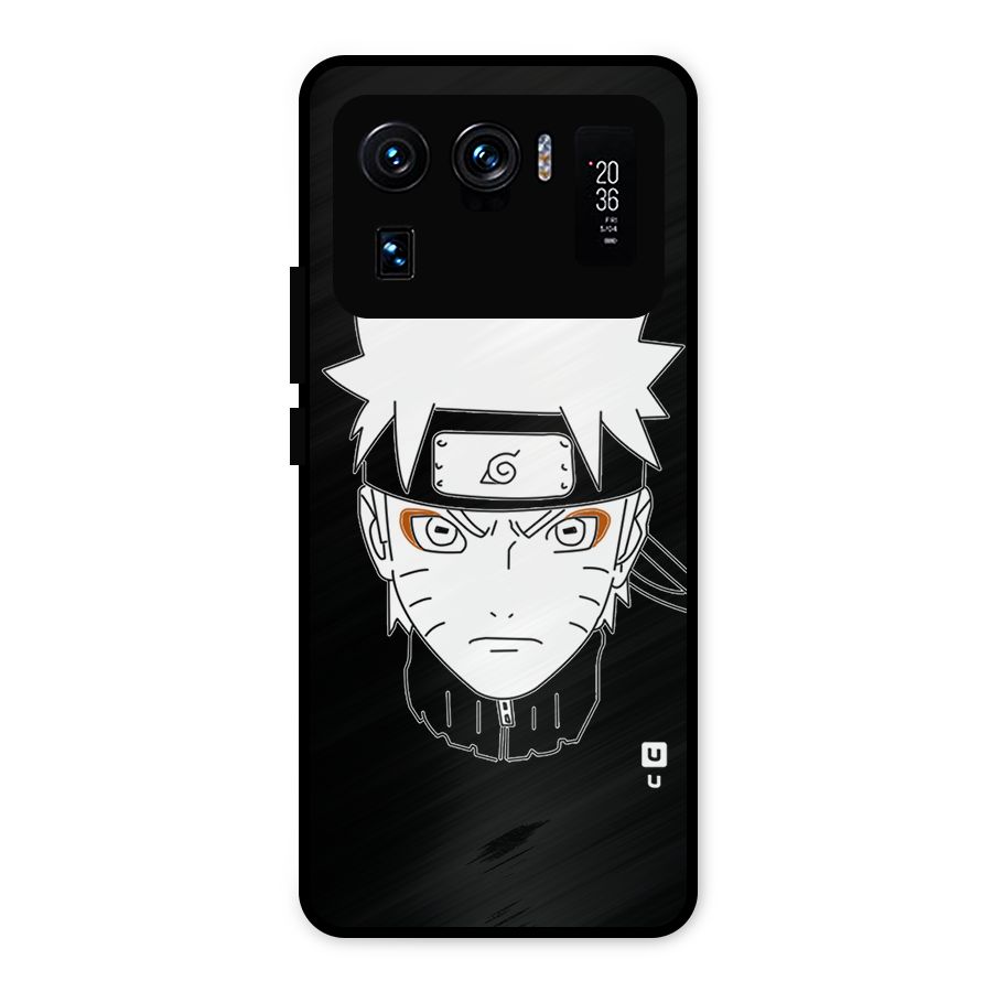 Naruto Black and White Art Metal Back Case for Mi 11 Ultra