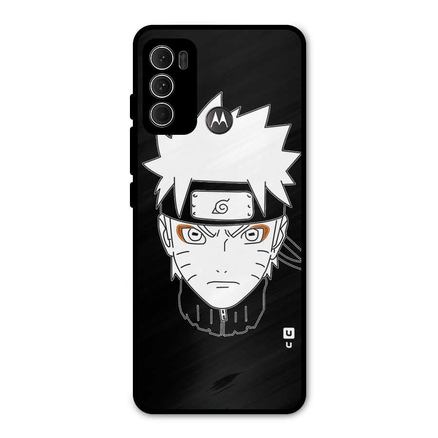 Naruto Black and White Art Metal Back Case for Moto G60