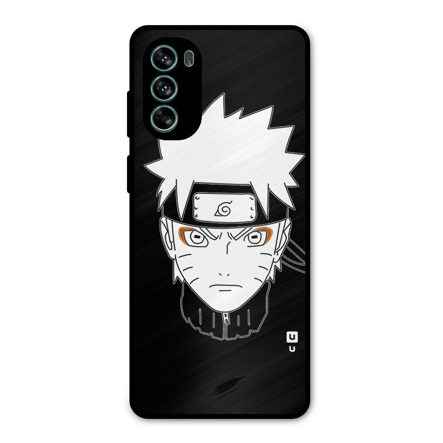 Naruto Black and White Art Metal Back Case for Moto G62