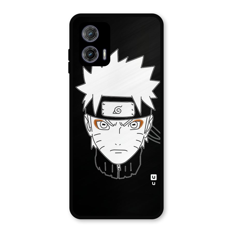 Naruto Black and White Art Metal Back Case for Moto G73