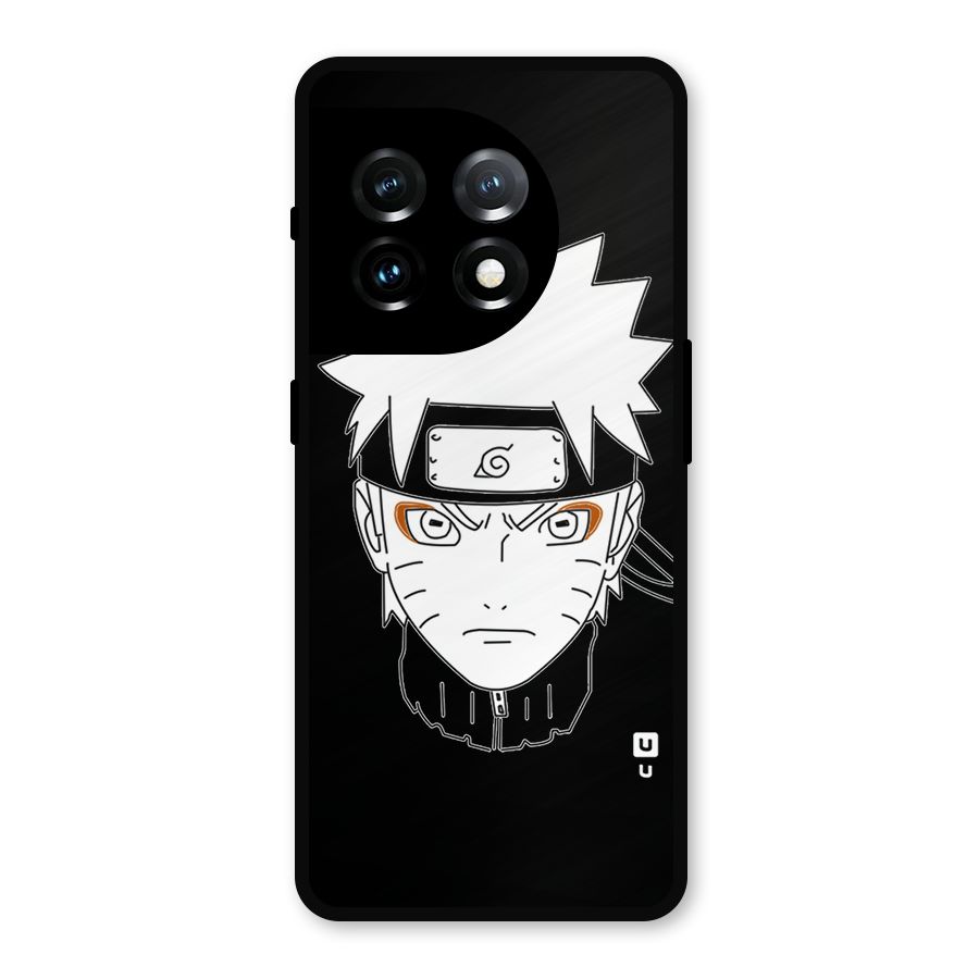 Naruto Black and White Art Metal Back Case for OnePlus 11