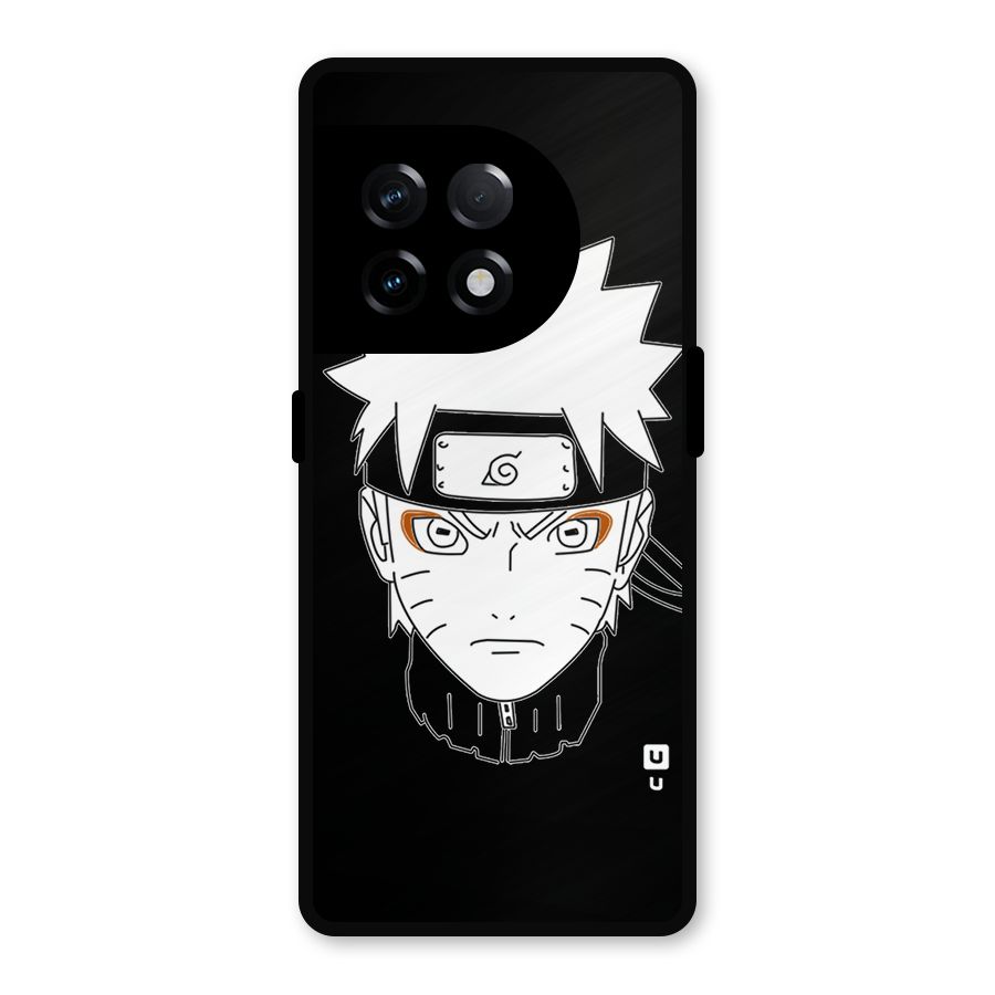 Naruto Black and White Art Metal Back Case for OnePlus 11R