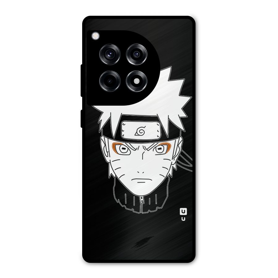 Naruto Black and White Art Metal Back Case for OnePlus 12R