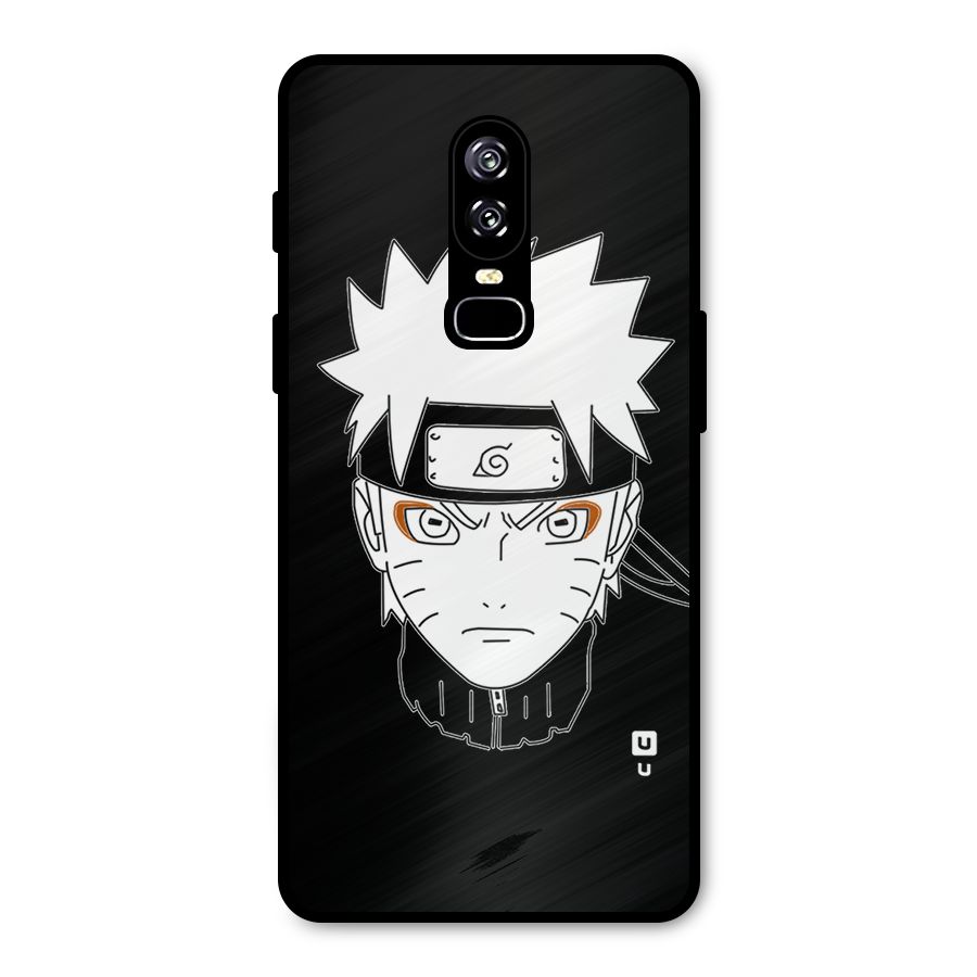 Naruto Black and White Art Metal Back Case for OnePlus 6