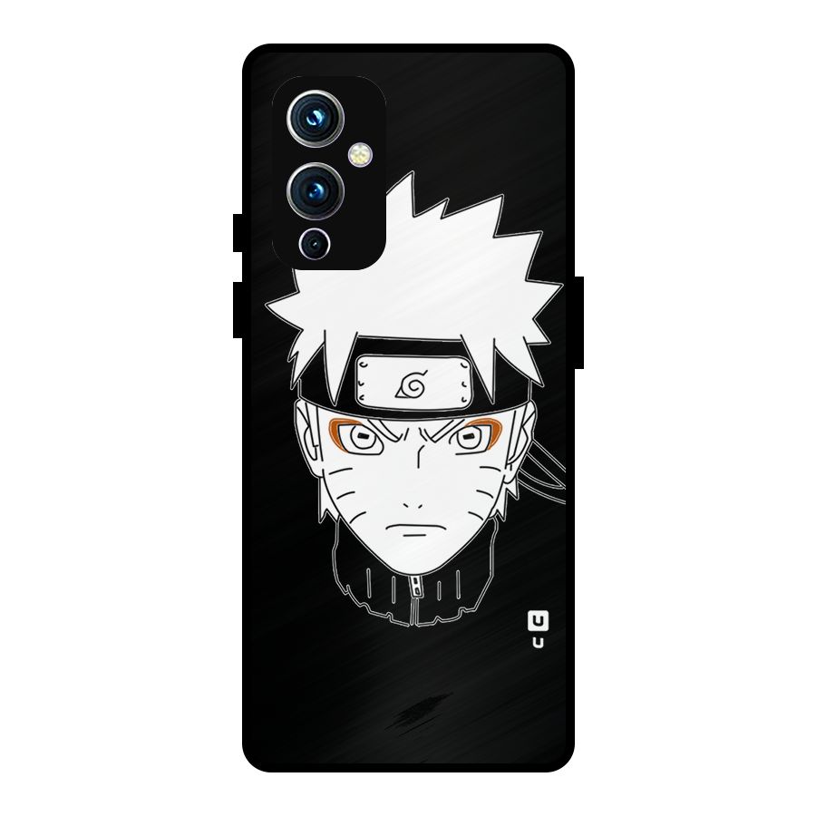 Naruto Black and White Art Metal Back Case for OnePlus 9