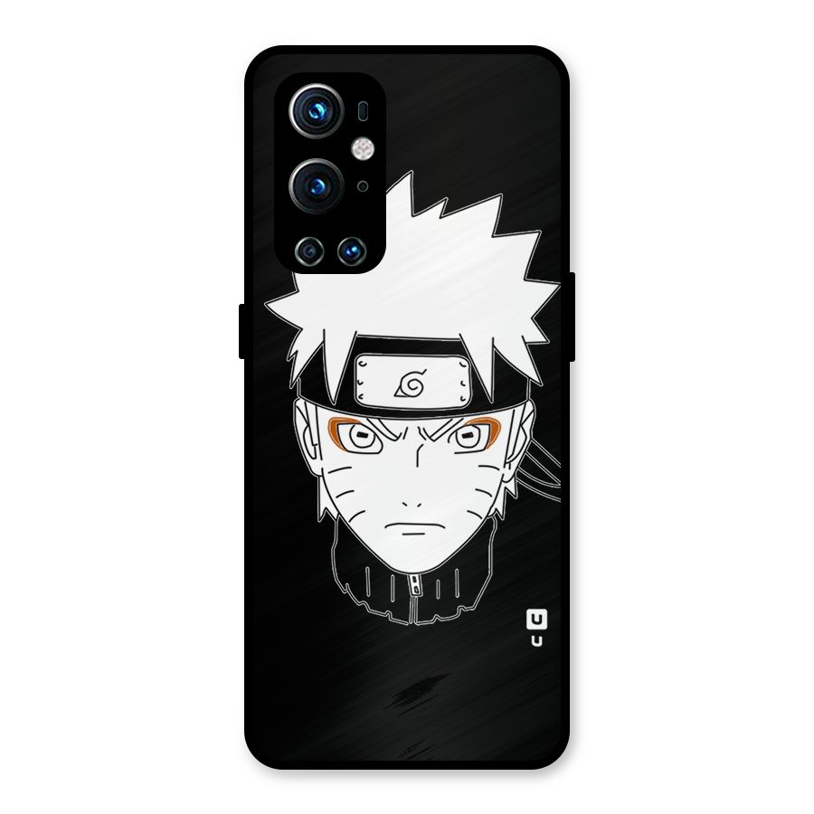 Naruto Black and White Art Metal Back Case for OnePlus 9 Pro