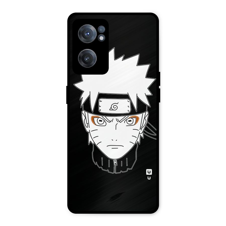 Naruto Black and White Art Metal Back Case for OnePlus Nord CE 2 5G