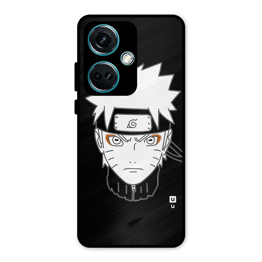 Naruto Black and White Art Metal Back Case for OnePlus Nord CE 3 5G