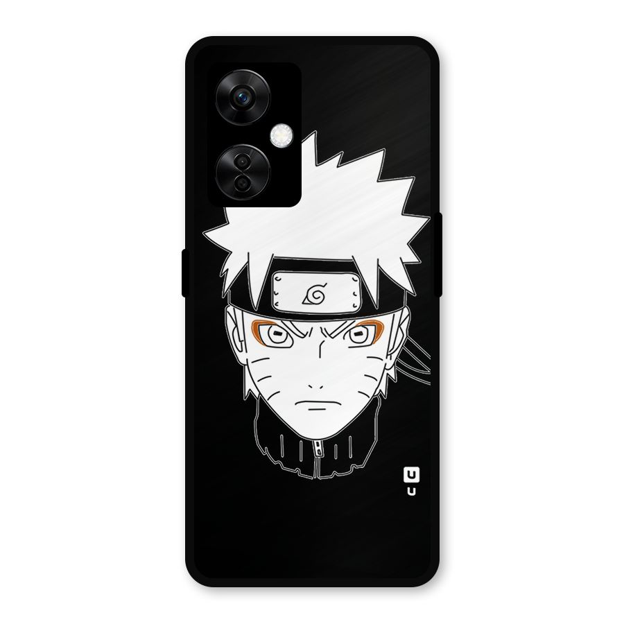 Naruto Black and White Art Metal Back Case for OnePlus Nord CE 3 Lite