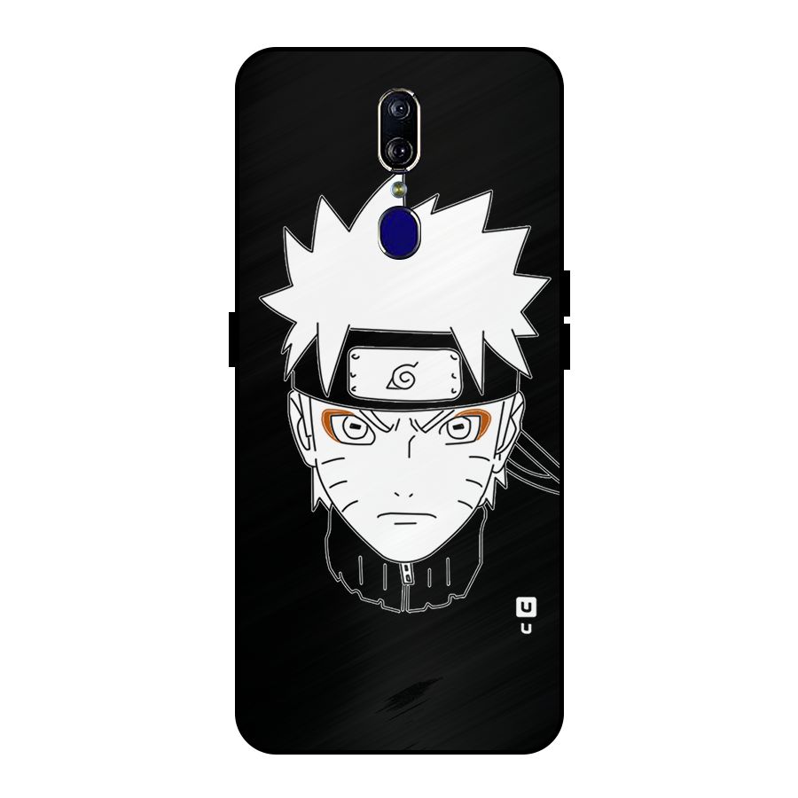 Naruto Black and White Art Metal Back Case for Oppo F11