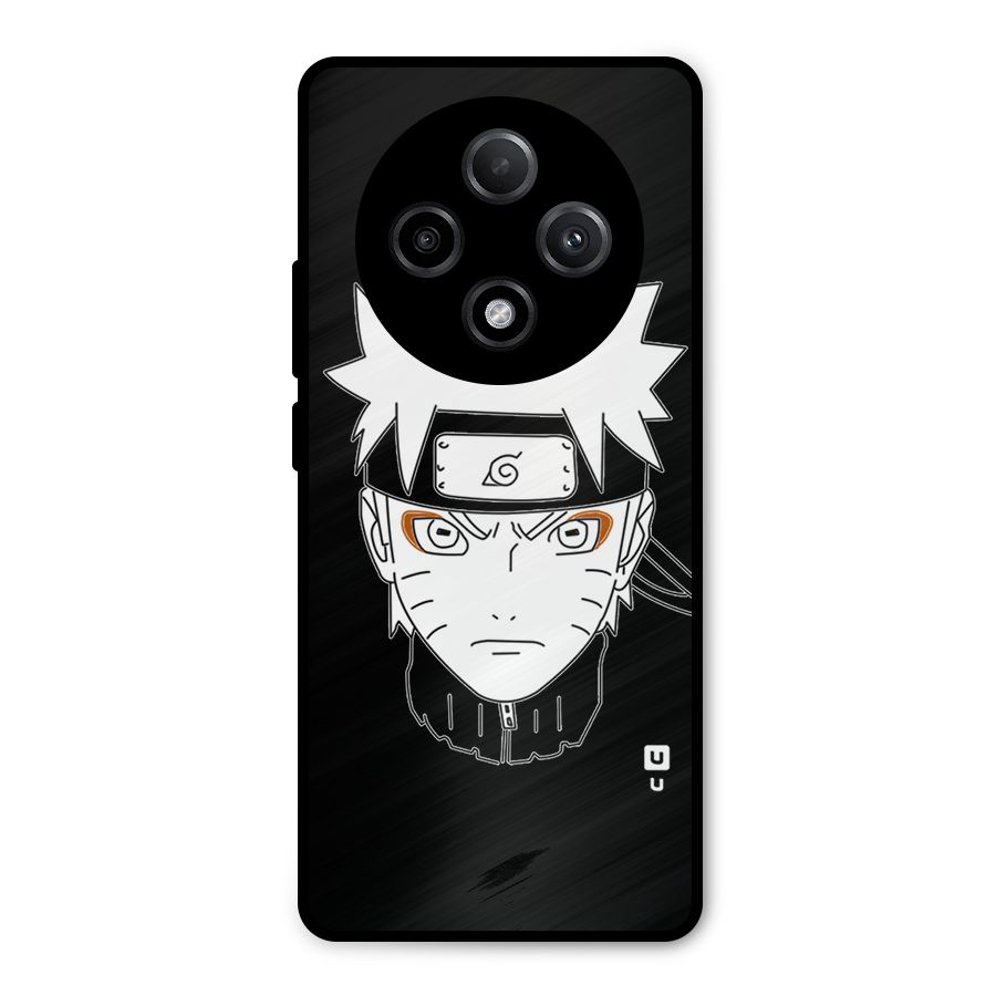 Naruto Black and White Art Metal Back Case for Oppo F27 Pro Plus