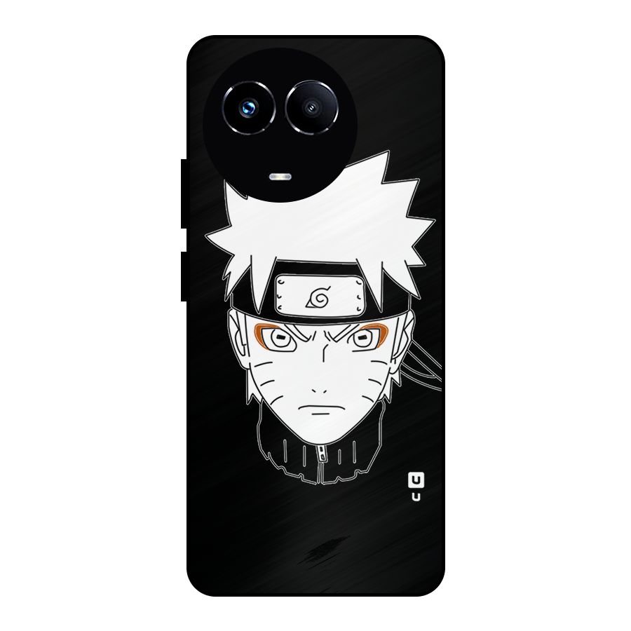 Naruto Black and White Art Metal Back Case for Realme 11 5G