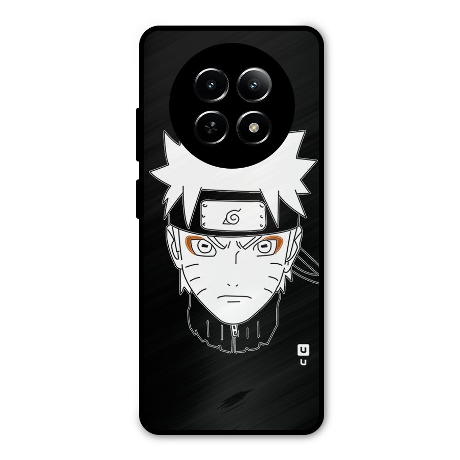 Naruto Black and White Art Metal Back Case for Realme 12 5G